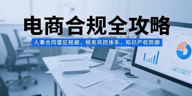 （15377期）电商合规全攻略，人事合同雷区规避，税务风控体系，知识产权防御-菜菜网创