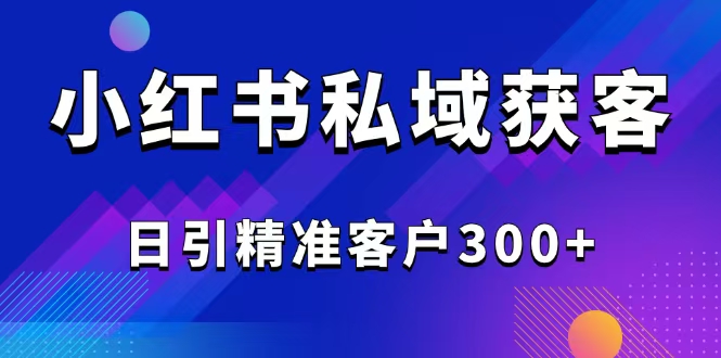 2025最新小红书平台引流获客截流自热玩法讲解，日引精准客户300+-菜菜网创