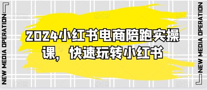 2024小红书电商陪跑实操课，快速玩转小红书，超过20节精细化课程-菜菜网创