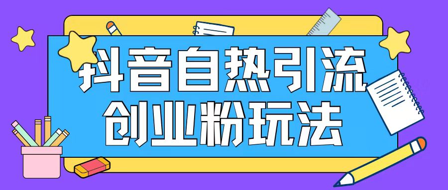 抖音引流创业粉自热玩法日引200+精准粉-菜菜网创