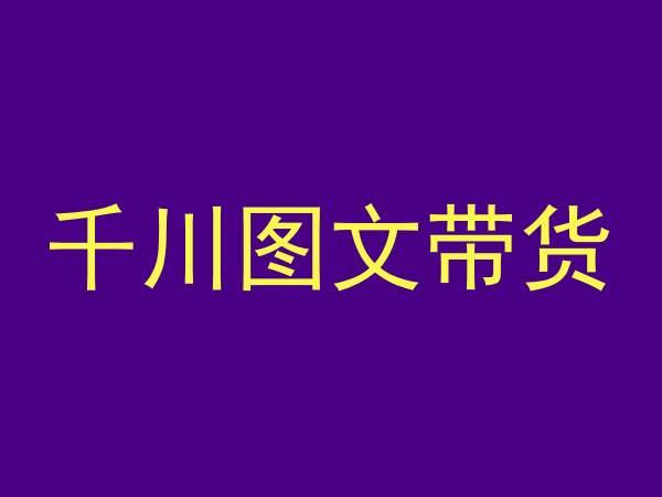 千川图文带货，测品+认知+实操+学员问题，抖音千川教程投放教程-菜菜网创