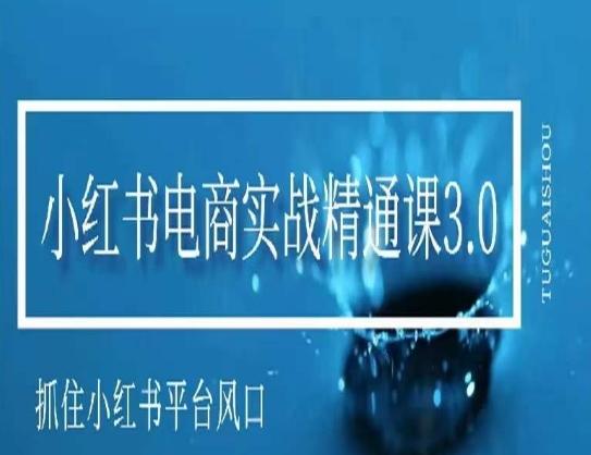 小红书电商实战精通课3.0，抓住小红书平台的风口，不错过有一个赚钱的机会-菜菜网创