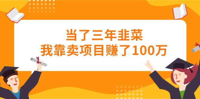 当了三年韭菜我靠卖项目赚了100万-菜菜网创
