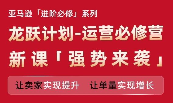 亚马逊进阶必修系列，龙跃计划-运营必修营新课，让卖家实现提升 让单量实现增长-菜菜网创