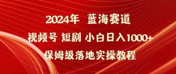 2024年视频号短剧新玩法小白日入1000+保姆级落地实操教程【揭秘】-菜菜网创