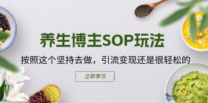 养生博主SOP玩法，按照这个坚持去做，引流变现还是很轻松的-菜菜网创