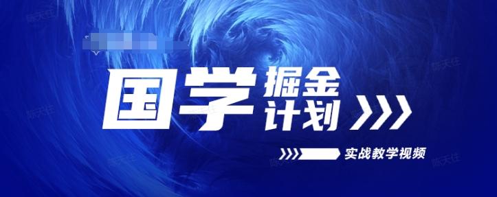 国学掘金计划2024实战教学视频教学，高复购项目长久项目-菜菜网创