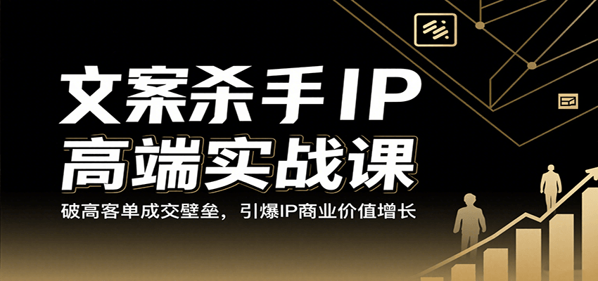 文案杀手IP高端实战课：破高客单成交壁垒，引爆IP商业价值增长-菜菜网创