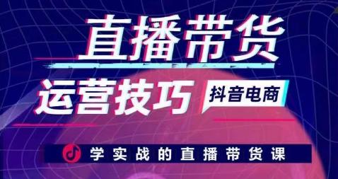 直播带货运营技巧，学实战的直播带货课-菜菜网创